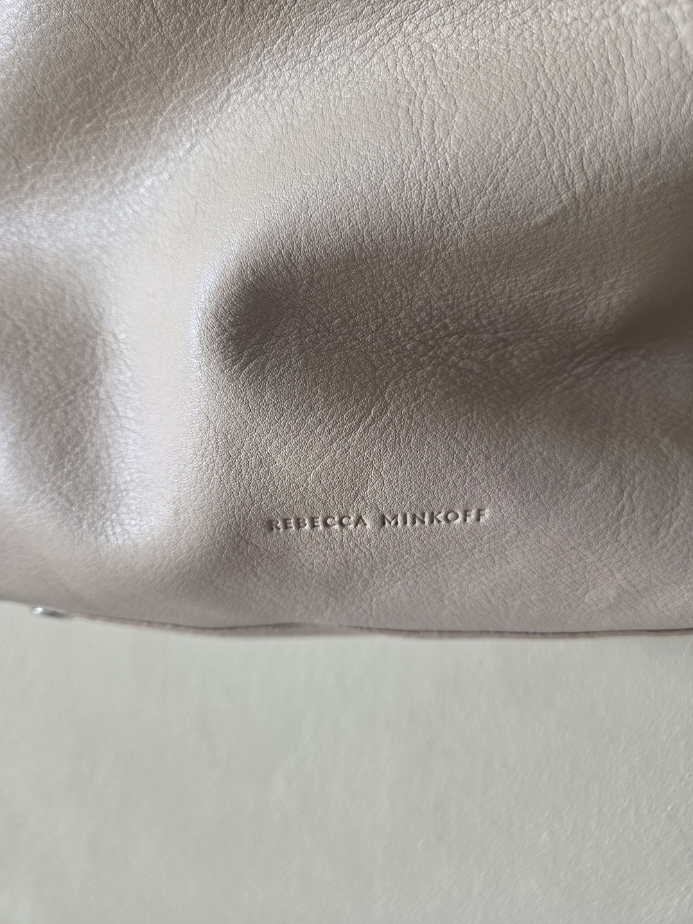 Rebecca Minkoff Soft Beige Leather Shoulder Bag - Picture 3 of 9
